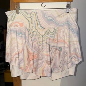 Pastel Marble Tennis Skirt